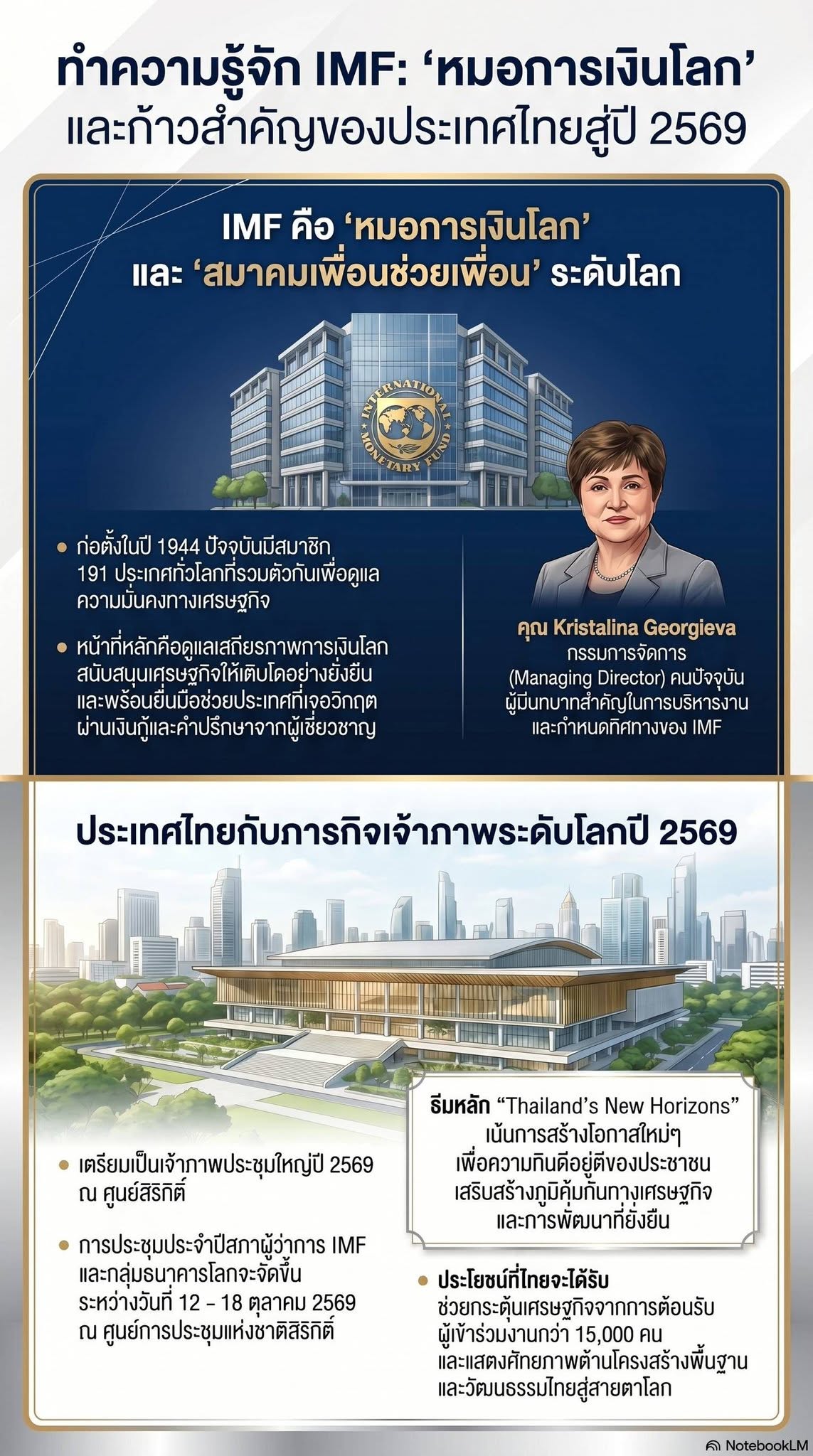 นับถอยหลังสู่การประชุม IMF-World Bank Group AM 2026 IMF คือใคร? ทำไมต้องมาประชุมใหญ่ที่เมืองไทยปี 2569 นี้
